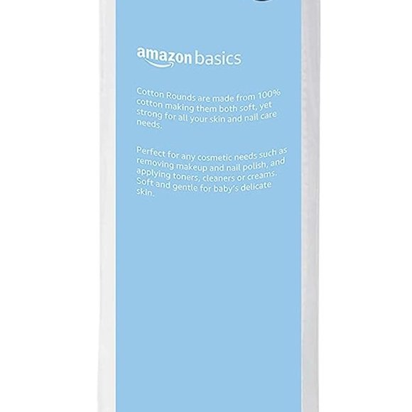 Amazon Basics Cotton Rounds, 100 Count - Picture 2 of 5